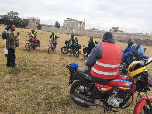 Outreach to Boda Boda riders